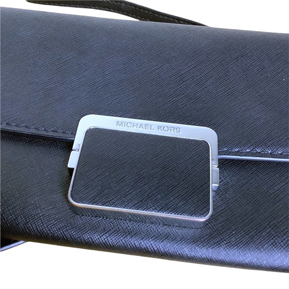 Michael Kors Purse Cynthia Clutch Crossbody Shoulder Saffiano Leather 30S6TCYC3L - Picture 3 of 9